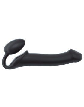 Безремінний страпон Strap-On-Me Black XL, повністю регульований, діаметр 4,5 см SO2713 фото - купити в секс-шопі Чорний Кролик