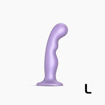 Насадка для страпона Strap-On-Me Dildo Plug P&G Lilas Metallic L SO9004 фото - купити в секс-шопі Чорний Кролик