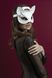 Маска кішечки Feral Feelings - Catwoman Mask, натуральна шкіра, біла SO3408 фото 3