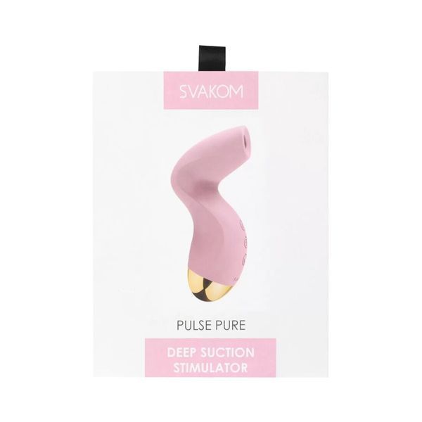 Вакуумний кліторальний стимулятор Svakom Pulse Pure Pale Pink, 5 режимів, 5 інтенсивностей у кожному SO6993 фото - купити в секс-шопі Чорний Кролик