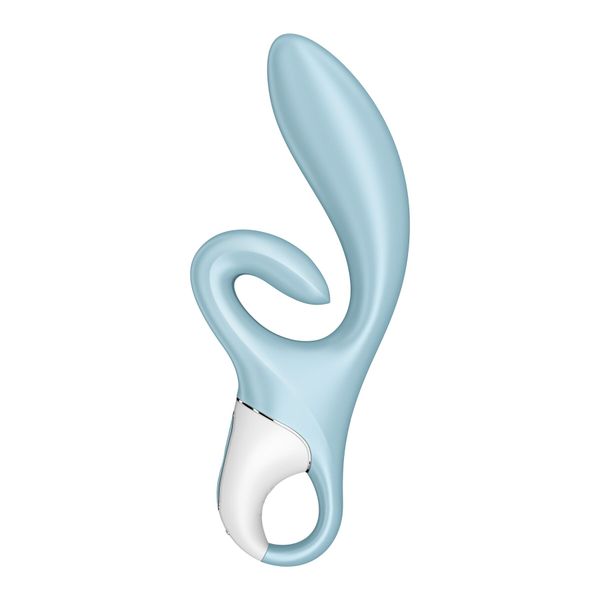 Вібратор-кролик Satisfyer Touch Me Blue, подвійний відросток, 3 потужні мотори SO7777 фото - купити в секс-шопі Чорний Кролик