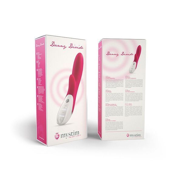 Вібратор-кролик Mystim Danny Divido Pink з глибокою вібрацією, 2 мотори SO2985 фото - купити в секс-шопі Чорний Кролик