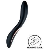 Вібратор із перлинною стимуляцією точки G Satisfyer Rrrolling Explosion Black SO6074 фото - купити в секс-шопі Чорний Кролик
