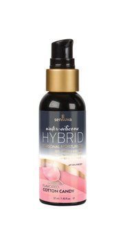 Змазка водно-силіконова Sensuva Hybrid Cotton Candy (57 мл) без цукру, можна для оральних пестощів SO3241 фото - купити в секс-шопі Чорний Кролик