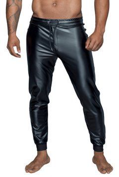 Чоловічі трегінси Noir Handmade H063 Powerwetlook treggings, L, мокрий ефект SX0117 фото - купити в секс-шопі Чорний Кролик