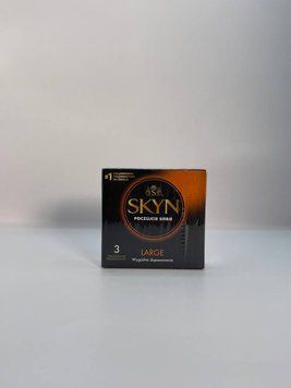 SKYN LARGE БЕЗЛАТЕКСНІ 3 ШТ SKYN-P12 фото - купити в секс-шопі Чорний Кролик