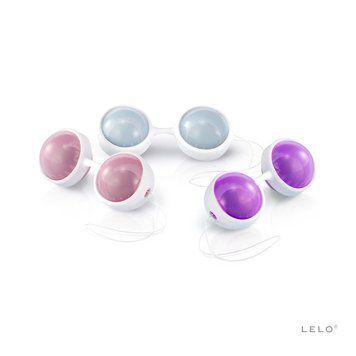 Набір вагінальних кульок LELO Beads Plus, діаметр 3,5 см, змінне навантаження 2х28, 2х37 та 2х60 г SO8084 фото - купити в секс-шопі Чорний Кролик