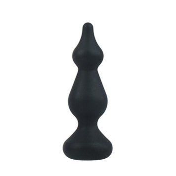 Анальна пробка Adrien Lastic Amuse Mini Black (S) з двома переходами, макс. діаметр 3 см AD20289 фото - купити в секс-шопі Чорний Кролик