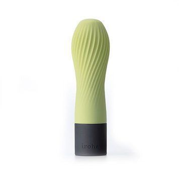 Вібратор IROHA ZEN Matcha з ніжною ребристою поверхнею SO4913 фото - купити в секс-шопі Чорний Кролик