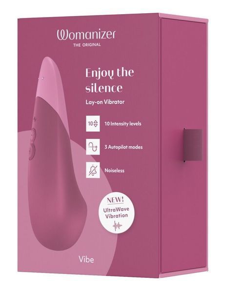 Мінівібратор Womanizer Vibe Dusky Pink, 3 авторежими + 10 рівнів інтенсивності SX2144 фото - купити в секс-шопі Чорний Кролик