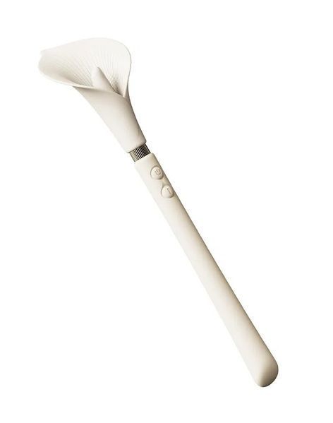 Розкішний вібромасажер Zalo &ndash; Calla Ivory White, двосторонній, 2 мотори SX1281 фото - купити в секс-шопі Чорний Кролик