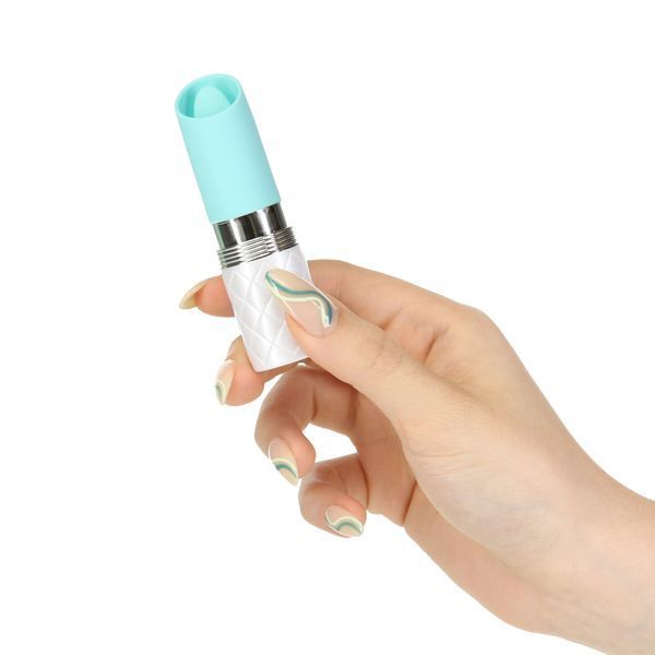 Вібратор Pillow Talk Lusty Luxurious Flickering Massager - Teal SO7752 фото - купити в секс-шопі Чорний Кролик