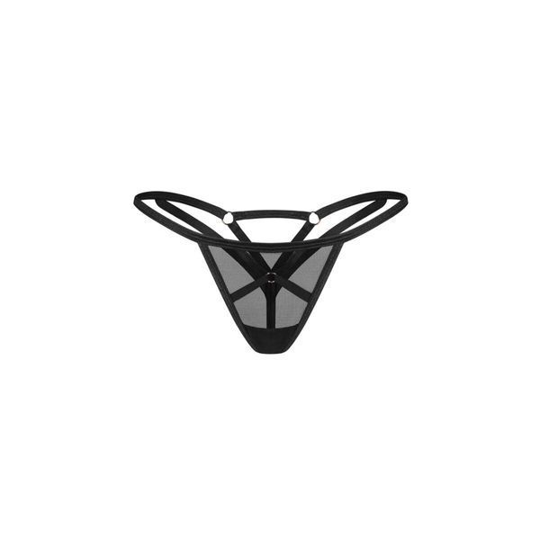 Трусики Obsessive Euridia thong XL/2XL SX3594 фото - купити в секс-шопі Чорний Кролик