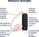 Смарт-віброяйце Satisfyer Ribbed Petal Connect App Black, керування зі смартфона, пульт ДК SX1222 фото 6