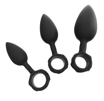 Набір анальних пробок Bathmate Anal Training Plugs, діаметр 2,5 см - 3,1см - 3,8см SO3359 фото - купити в секс-шопі Чорний Кролик