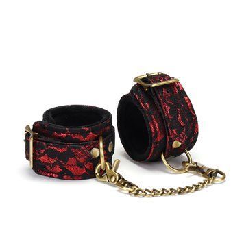 Наручники Liebe Seele Victorian Garden Wrist Cuff, кільця та з&rsquo;єднувальний ланцюжок SO9473 фото - купити в секс-шопі Чорний Кролик