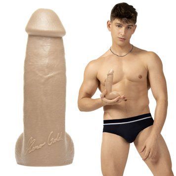 Фалоімітатор Fleshjack Boys: Reno Gold Dildo, за зліпком пеніса порноактора SO9582 фото - купити в секс-шопі Чорний Кролик