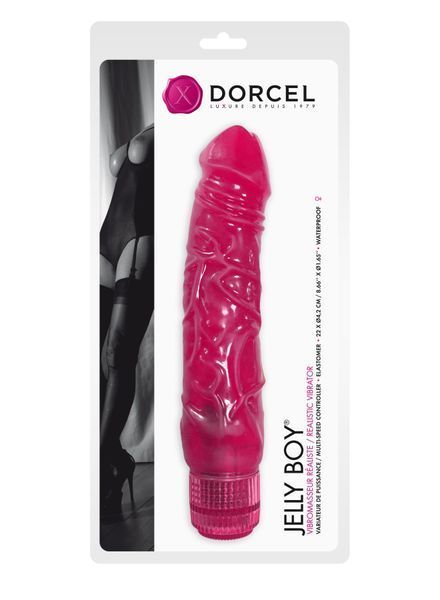 Фалоімітатор вібратор Dorcel Jelly Boy, діаметр 4,2см ТПЕ, плавне регулювання потужності вібрації MD1496 фото - купити в секс-шопі Чорний Кролик