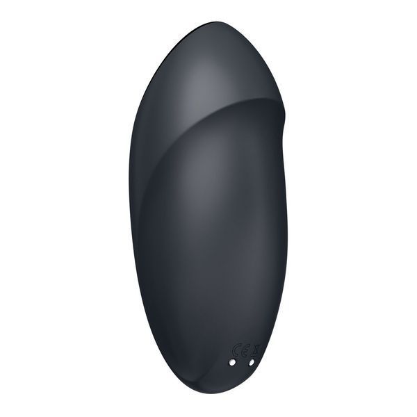 Вібростимулятор-пульсатор Satisfyer Tap & Climax 1 Grey, ефект постукування пальцем, 2 мотори SX0567 фото - купити в секс-шопі Чорний Кролик