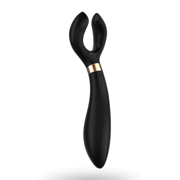 Вібратор для пар Satisfyer Endless Fun Black, три мотори, багатофункціональний SO3108 фото - купити в секс-шопі Чорний Кролик