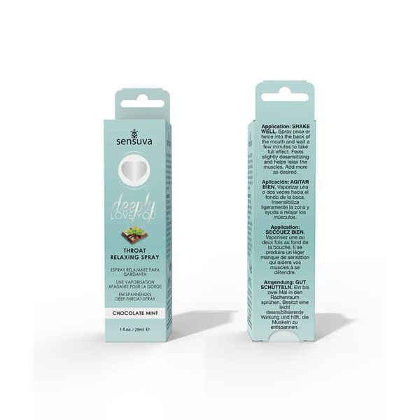 Спрей для мінету Sensuva Deeply Love You Chocolate Mint (29 мл), для глибокого мінету SO3193 фото - купити в секс-шопі Чорний Кролик
