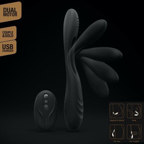 Вібратор для пар Dorcel MULTI JOY з пультом ДК SO4067 фото - купити в секс-шопі Чорний Кролик