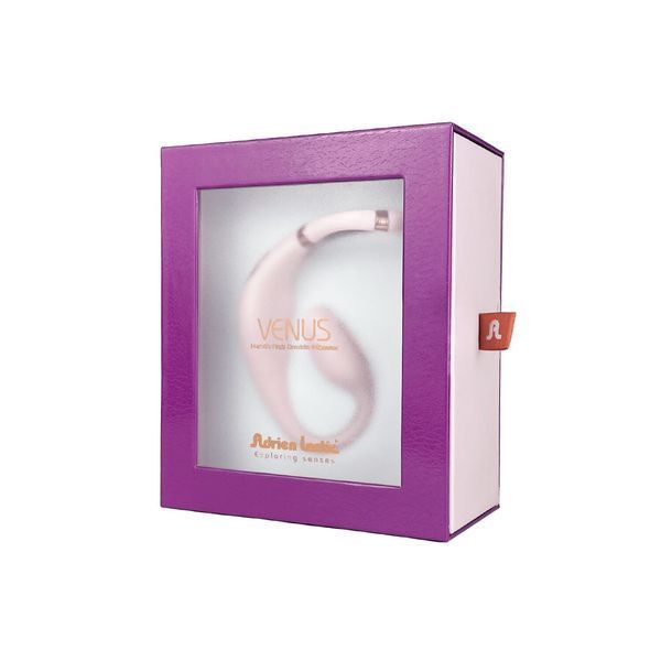 Смарт-вібратор для пар Adrien Lastic Venus + APP, подвійний, можна носити під одягом, 10 режимів SX1283 фото - купити в секс-шопі Чорний Кролик