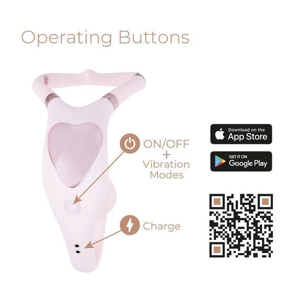 Смарт-вібратор для пар Adrien Lastic Venus + APP, подвійний, можна носити під одягом, 10 режимів SX1283 фото - купити в секс-шопі Чорний Кролик