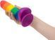 Райдужний фалоімітатор ADDICTION - JUSTIN - 8 "- RAINBOW, 20,3 см, силікон, вібропуля в подарунок SO4533 фото 6