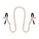 Затискачі для сосків з перлинним ланцюжком Rosy Gold - Nipple Clamps Pearls SX3898 фото 2