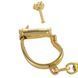 Наручники LOCKINK Love-slave Handcuffs, золотисті, металеві, у формі стремен SX0897 фото 5