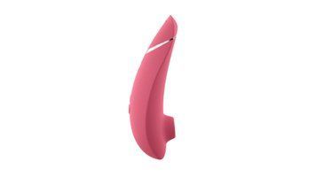Вакуумний кліторальний стимулятор Womanizer Premium 2 - Black, функції Autopilot та Smart Silence SO8753 фото - купити в секс-шопі Чорний Кролик