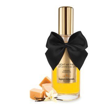 Розігрівальна олія Bijoux Indiscrets Light my Fire &ndash; Caramel&Sea salt SO5938 фото - купити в секс-шопі Чорний Кролик