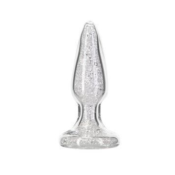 Скляна анальна пробка Pillow Talk Fancy Luxurious Glass Anal Plug, ⌀3,1см, віброкуля в подарунок SO6833 фото - купити в секс-шопі Чорний Кролик