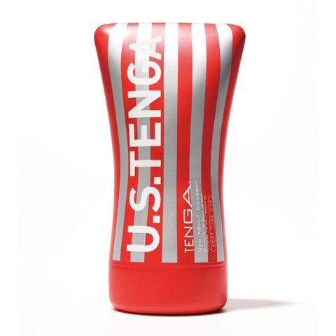 Мастурбатор Tenga US Soft Tube Cup (м’яка подушечка велика), стискальний, суперпотужне всмоктування SO7040 фото - купити в секс-шопі Чорний Кролик