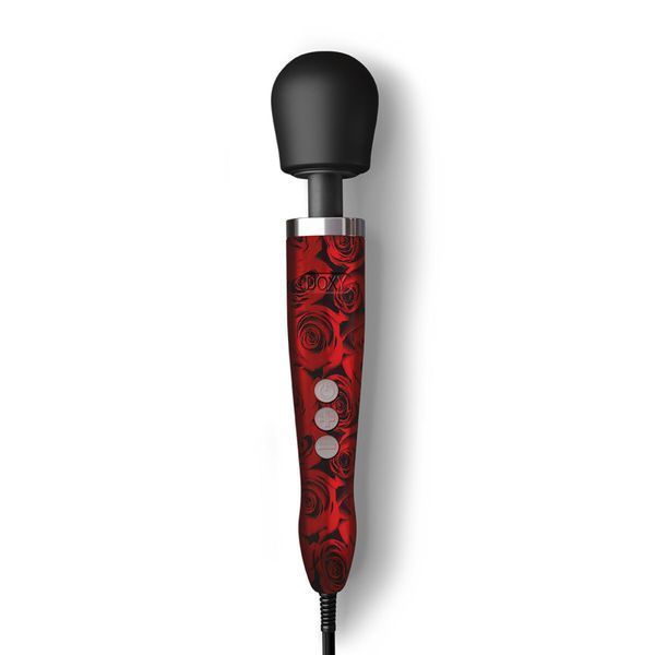 Вібромасажер DOXY Die Cast ROSE PATTERN, дуже потужний, живлення 220В, металевий корпус SO8017 фото - купити в секс-шопі Чорний Кролик