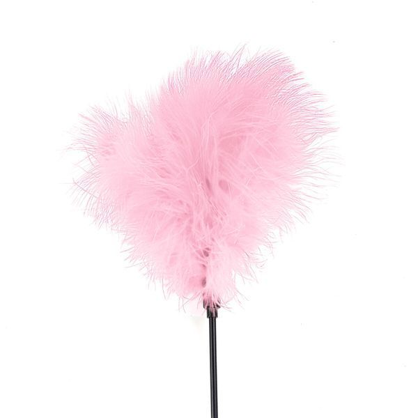 Лоскітка з пером індика Art of Sex &ndash; Feather Paddle, рожева SO6615 фото - купити в секс-шопі Чорний Кролик