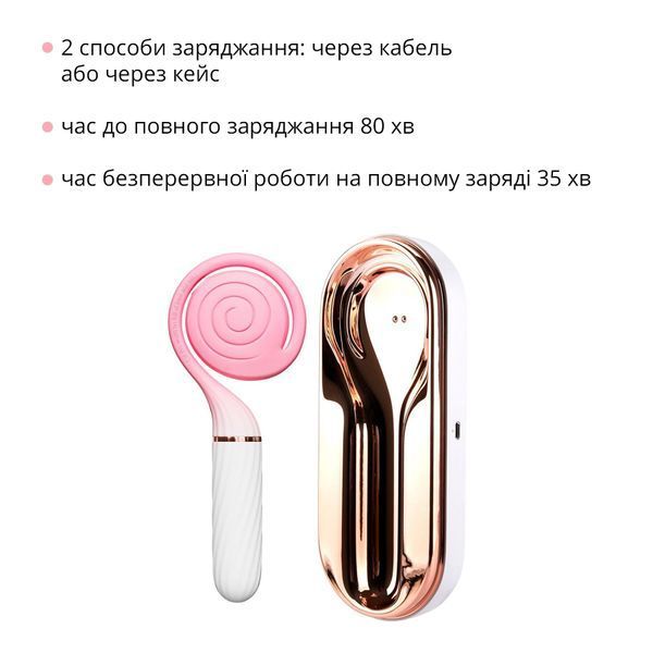 Пульсатор з вакуумною стимуляцією Otouch LOLLIPOP Pink SO9400 фото - купити в секс-шопі Чорний Кролик