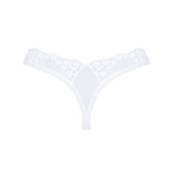 Мереживні танга Obsessive Heavenlly thong XL/2XL SO8187 фото - купити в секс-шопі Чорний Кролик