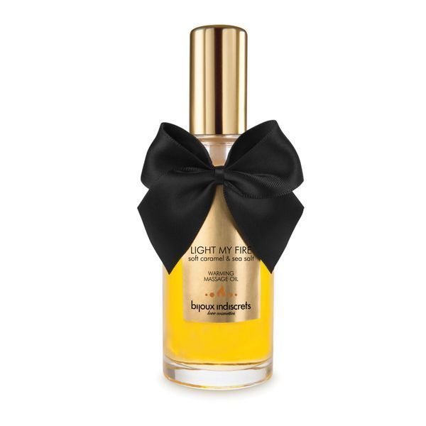 Розігрівальна олія Bijoux Indiscrets Light my Fire &ndash; Caramel&Sea salt SO5938 фото - купити в секс-шопі Чорний Кролик