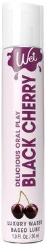 Лубрикант на водній основі Wet Oral Play Black Cherry (30 мл), їстівний, без цукру SO9886 фото - купити в секс-шопі Чорний Кролик