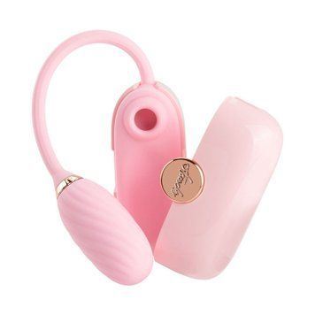 Вакуумний кліторальний стимулятор Otouch Louis Vibrate Pink з віброяйцем, у кейсі SO9401 фото - купити в секс-шопі Чорний Кролик