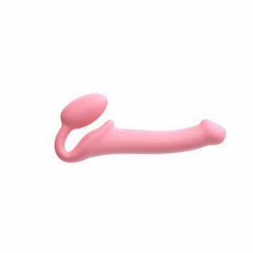 Безремінний страпон Strap-On-Me Rose XL, повністю регульований, діаметр 4,5 см SX2570 фото - купити в секс-шопі Чорний Кролик