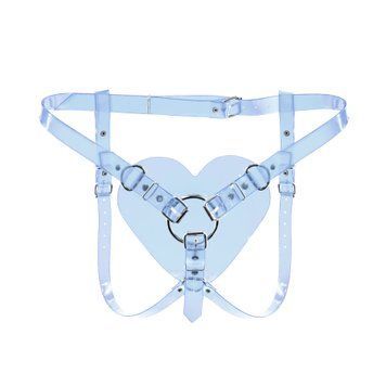 Трусики Серце для страпону Feral Feelings - Hearts Strap-on Belt Trasparent SO9313 фото - купити в секс-шопі Чорний Кролик