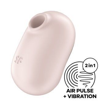 Вакуумний стимулятор із вібрацією Satisfyer Pro To Go 2 Mint SO7796 фото - купити в секс-шопі Чорний Кролик
