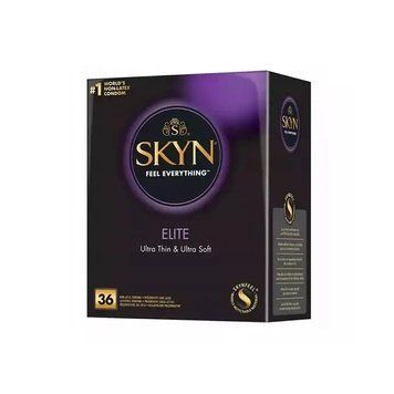 SKYN ELITE БЕЗЛАТЕКСНІ ПРЕЗЕРВАТИВИ 36 ШТ SKYN-P9 фото - купити в секс-шопі Чорний Кролик
