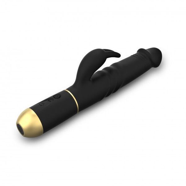 Вібратор Dorcel Furious Rabbit 2.0 зі зворотно-поступальними рухами головки, перезаряджуваний SO4876 фото - купити в секс-шопі Чорний Кролик
