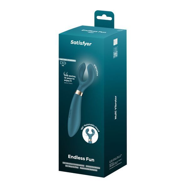 Вібратор для пар Satisfyer Endless Fun Battery Series, три мотора, багатофункціональний SX3842 фото - купити в секс-шопі Чорний Кролик