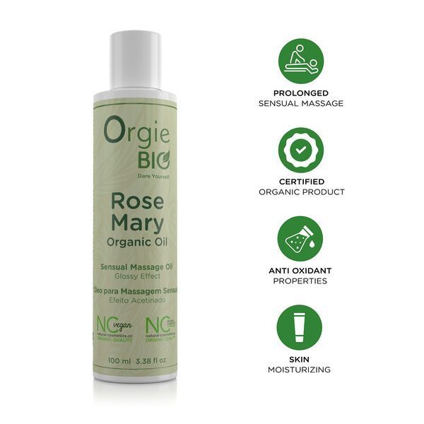 Масажна олія Orgie &ndash; Bio Rosemary Organic Oil (100 мл), органічна, веганська формула SX1535 фото - купити в секс-шопі Чорний Кролик