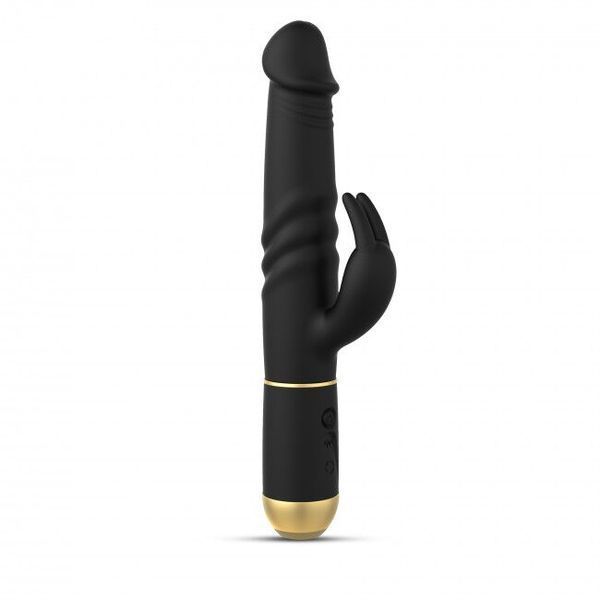 Вібратор Dorcel Furious Rabbit 2.0 зі зворотно-поступальними рухами головки, перезаряджуваний SO4876 фото - купити в секс-шопі Чорний Кролик